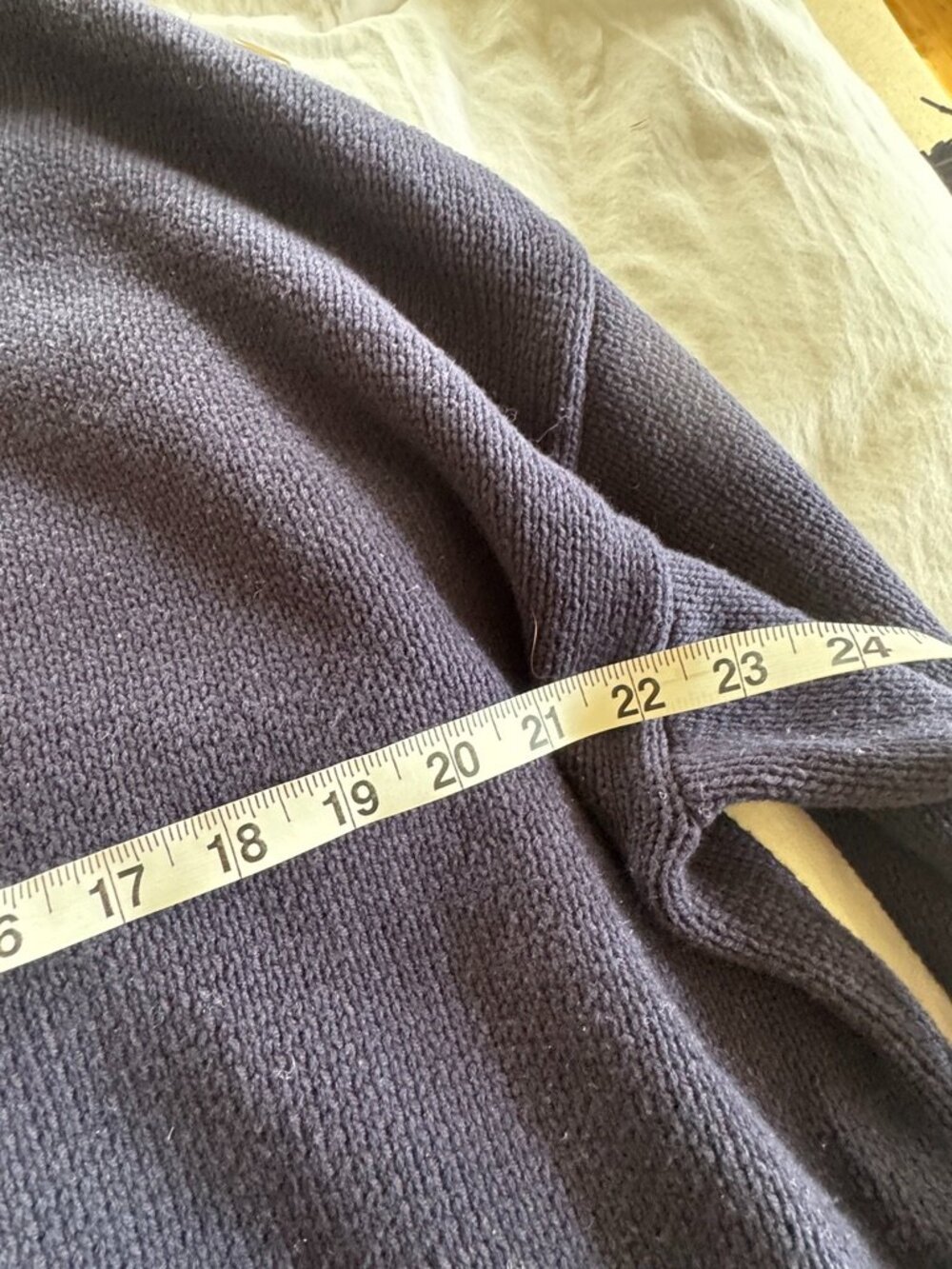 Free Assembly Navy Heart Mock Neck Sweater XL - Picture 3 of 7